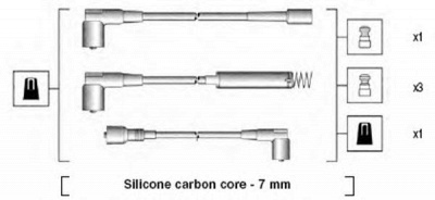 MAGNETI MARELLI 941125140668 -  Комплект проводов зажигания